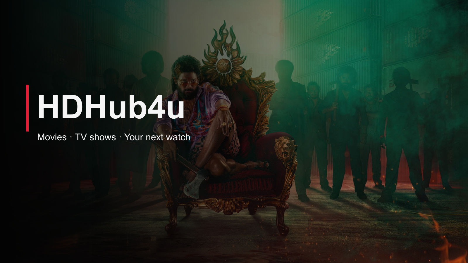 HDHub4u movie guide featuring Pushpa 2 The Rule artwork